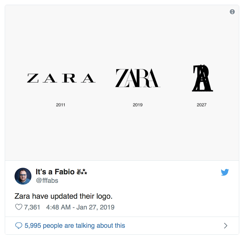 เมื่อ Zara แบรนด์แฟชั่นระดับโลก เปลี่ยนโลโก้ใหม่ เป็นอย่างไรมาดูกัน -  Grappik