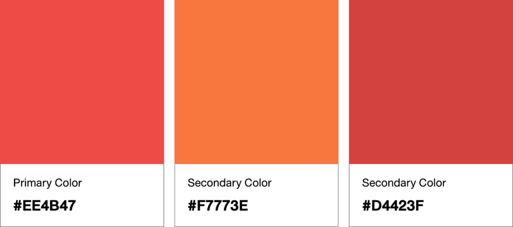 Primary and Secondary Color Palette